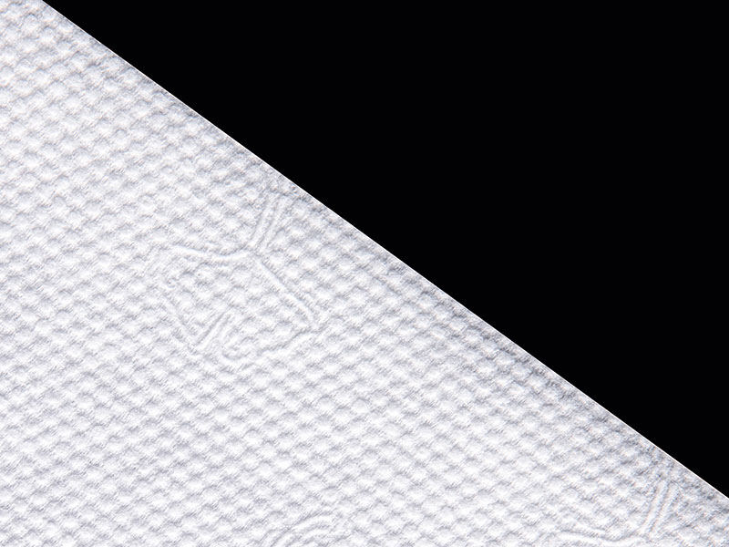 Viscose At Polyester Ginkgo Dot Style Spunlace Nonwoven Para sa Dry O Wet Wipes